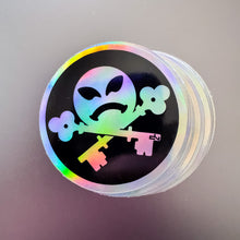 Load image into Gallery viewer, DN Smiley Holo Sticker