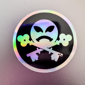 DN Smiley Holo Sticker