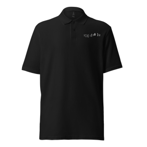 Wavy Fork Bomb Embroidered Polo Shirt